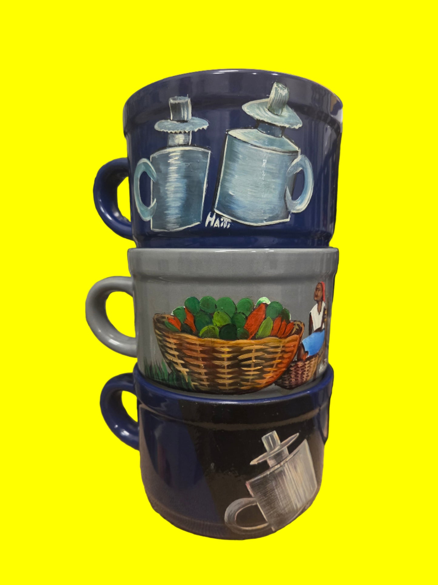 Hand Painted Ceramic Mugs (Large)