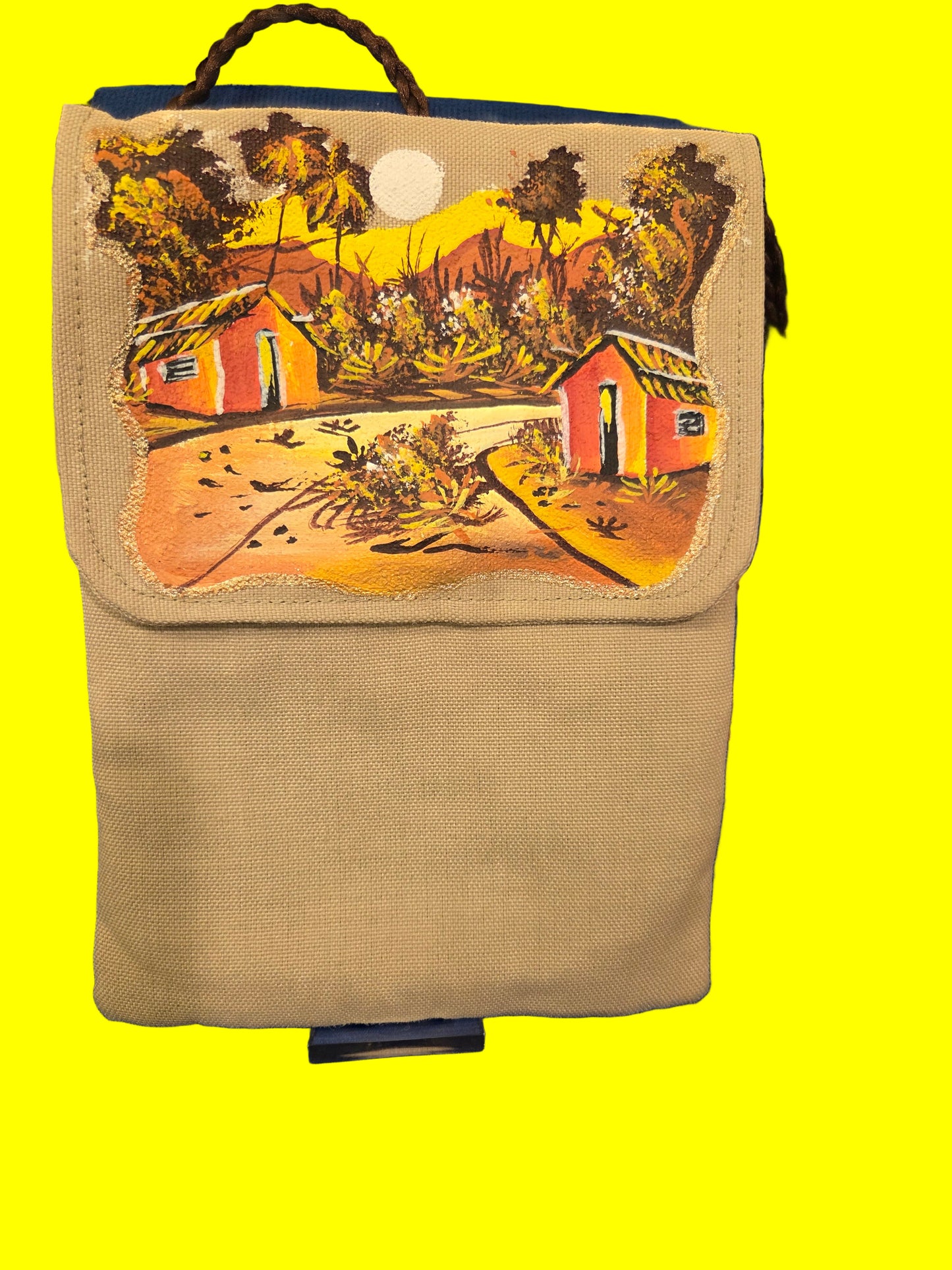 Hand Painted Crossbody Bag