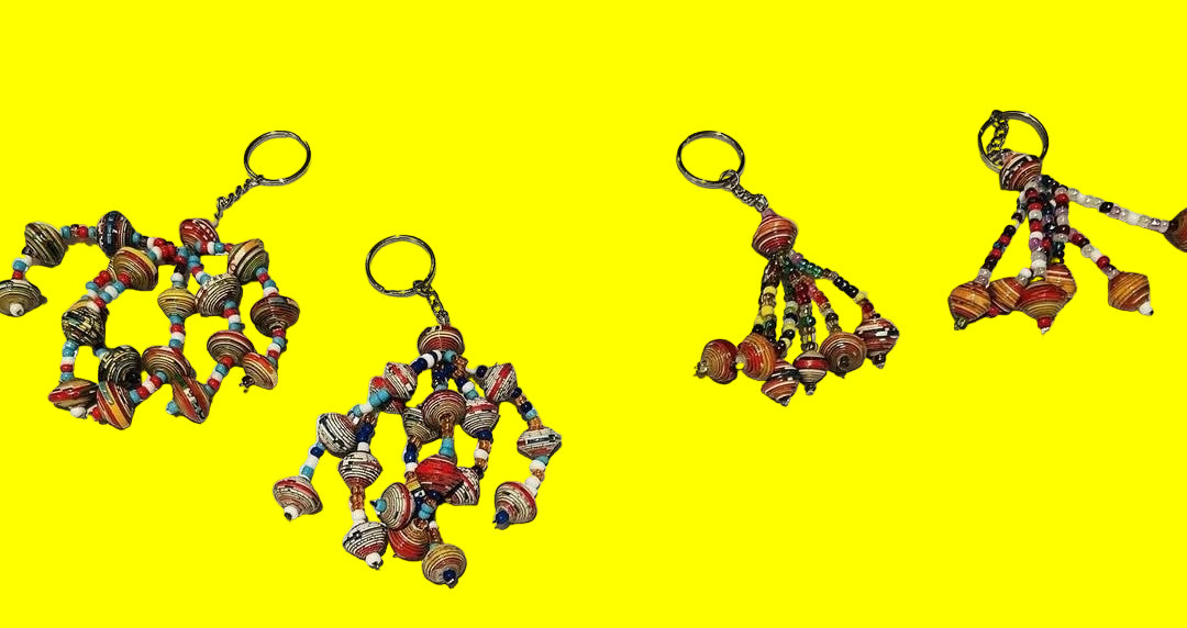 Keychains (Horn and Beaded Multicolor)