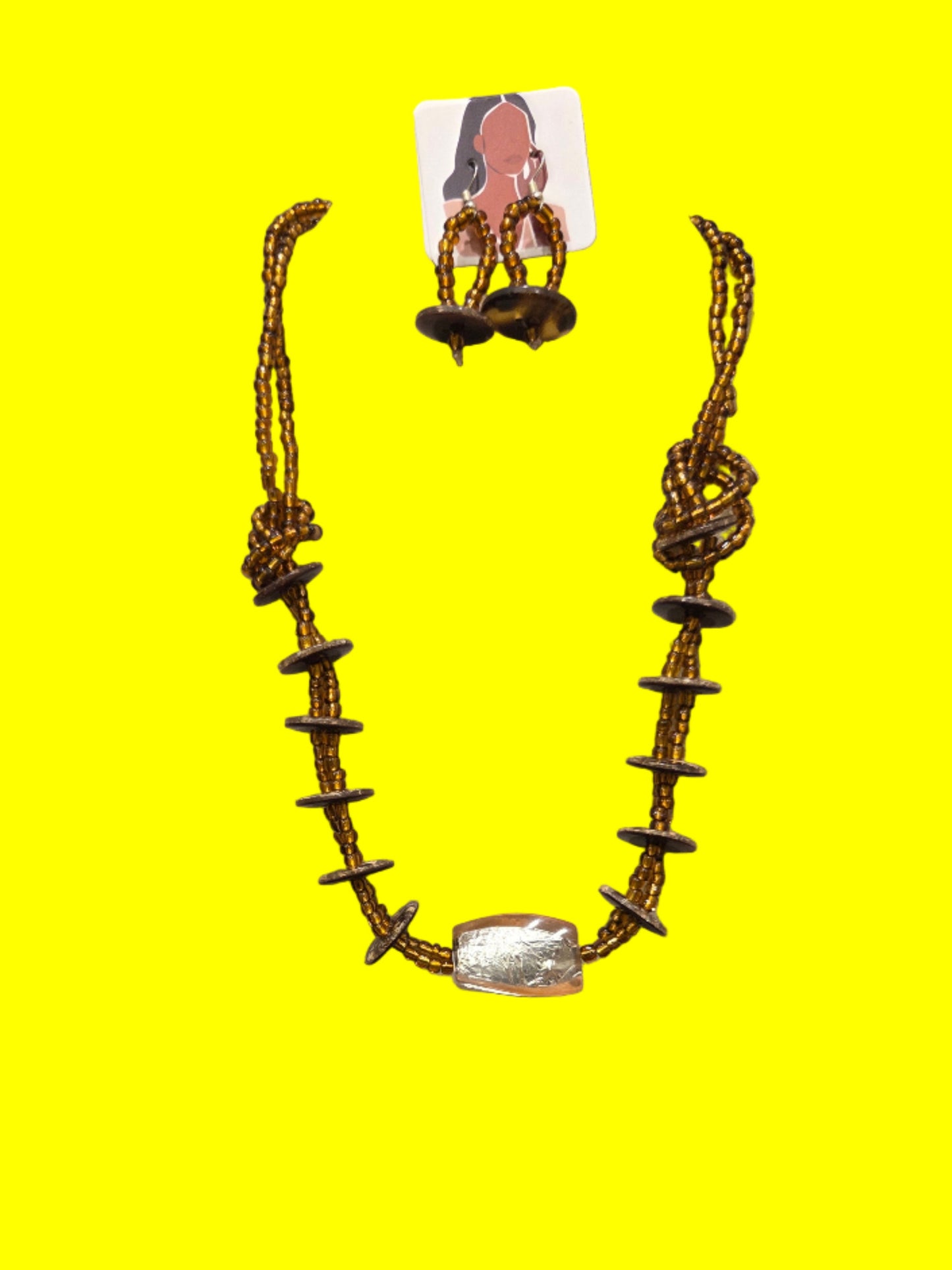 Beads Necklace & Earring set