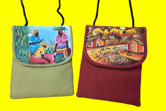 Hand Painted Crossbody Bag