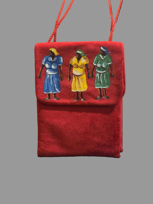 Crossbody Bag Hand Painted